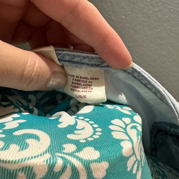 Levi's Light Blue Puff Sleeve Blouse. Milkmaid - Picture 7 of 11